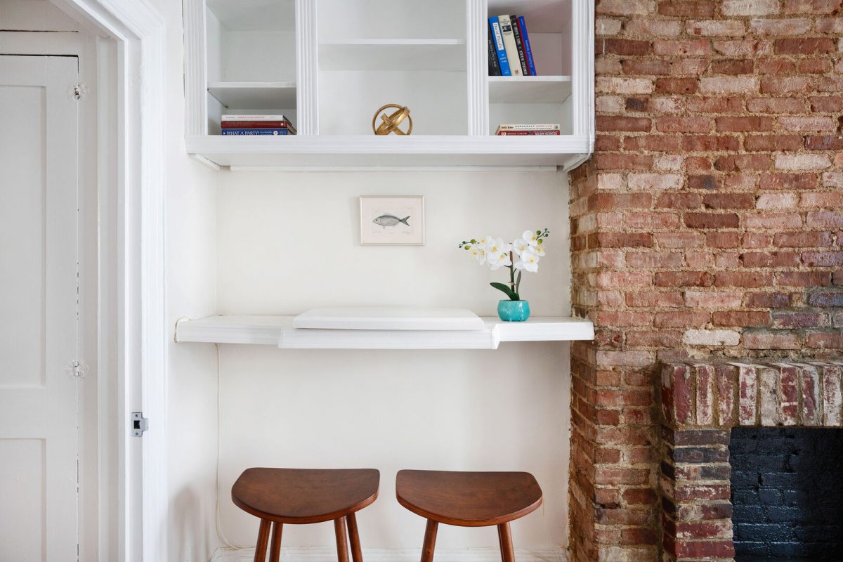 small nook for home office in new york city apartment